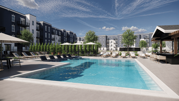 Resort-style pool with sundeck